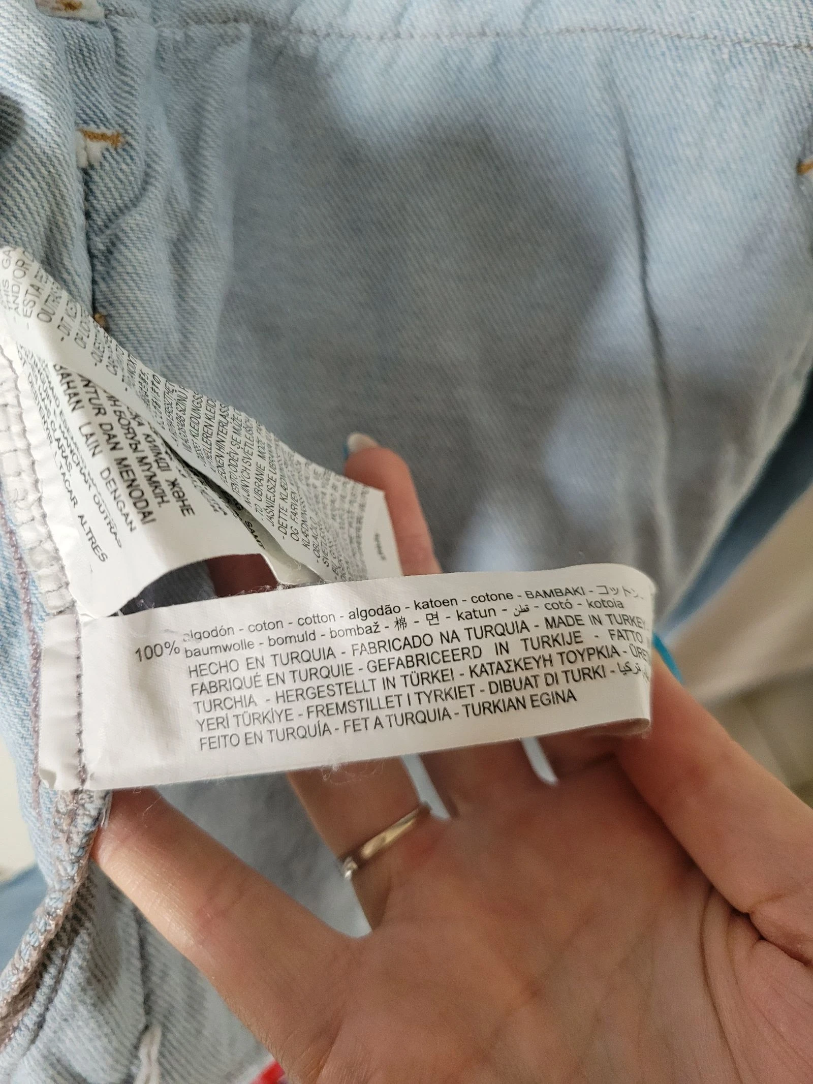 Veste jeans Zara azul claro com cinto – Tamanho G – photo 6